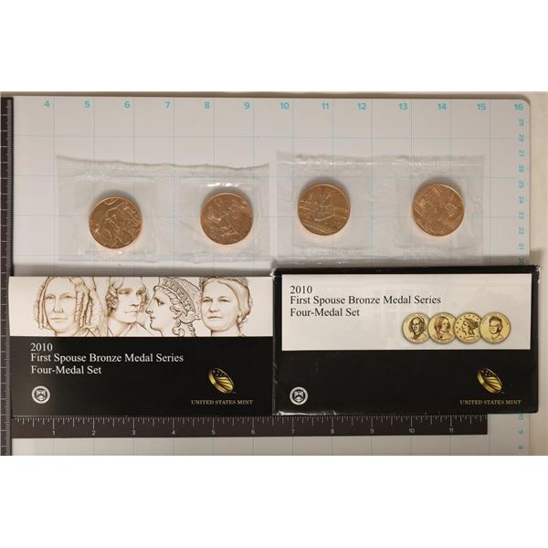 2010 1ST SPOUSE BRONZE 4 MEDAL SET