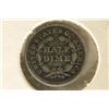 Image 2 : 1857 SEATED LIBERTY HALF DIME ( FINE) WATCH FOR