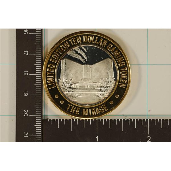 CASINO $10 SILVER TOKEN (UNC) THE MIRAGE