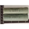 Image 1 : 2 SOLID DATE ROLLS OF 1962-D JEFFERSON NICKELS BU