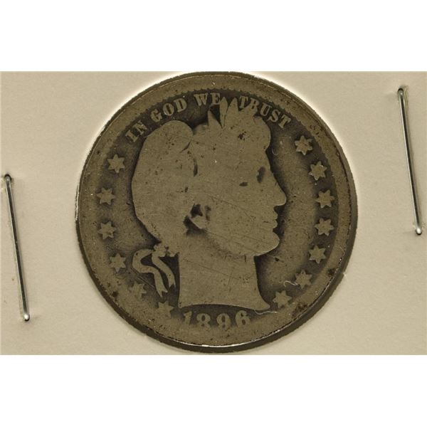 1896-O BARBER QUARTER (KEY DATE) RETAIL $70 WATCH