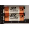 Image 1 : 2 SOLID DATE ROLLS OF WASHINGTON STATE QUARTERS: