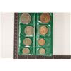 Image 1 : 1964 IRELAND 8 COIN UNC SET IN GREEN FOLIO