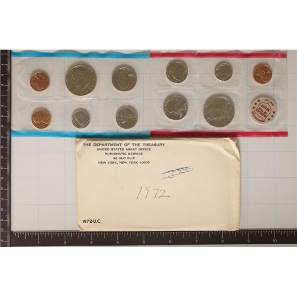 1972 US MINT SET (UNC) P/D/S (WITH ENVELOPE)