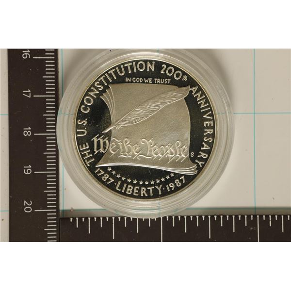 1987-S US PF SILVER DOLLAR US CONSTITUTION