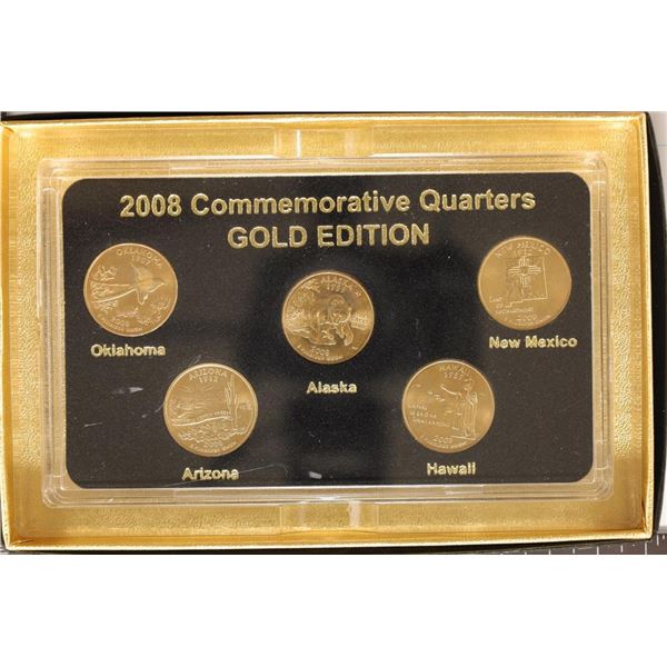 2008-P US COMMEMORATIVE QUARTER GOLD EDITION 5