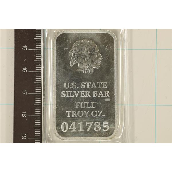 1 TROY OZ .999 FINE SILVER FLORIDA INGOT (UNC)