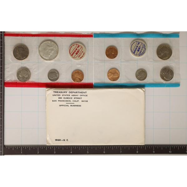 1968 US MINT SET (UNC) P/D/S (WITH ENVELOPE)