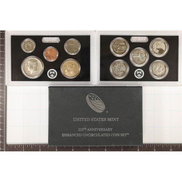 2017 225TH ANNIVERSARY EHNANCED UNC US COIN SET