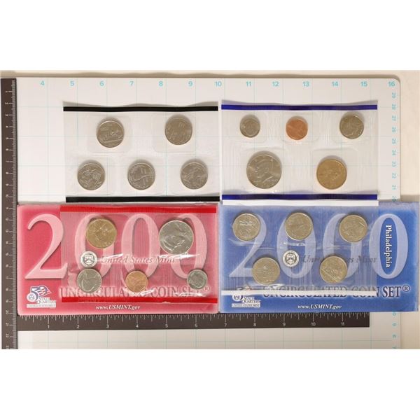 2000 US MINT SET (UNC) P/D (WITH ENVELOPE)