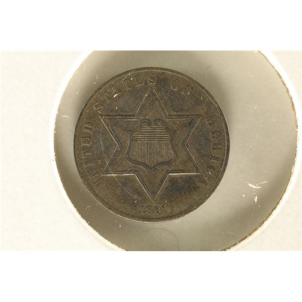 1861 US THREE CENT "SILVER"