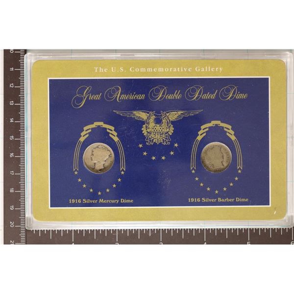 GREAT AMERICAN DOUBLE DATED DIME SET INCLUDES: