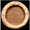 Image 3 : Mixed small cents 1c orig shotgun roll, 1917-d Lincoln Cent, Wheat Cent other end, Brinks Wrapper