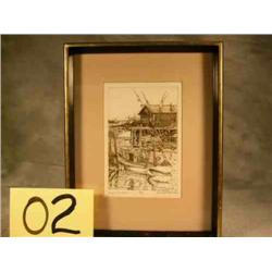 Framed Pen & Ink