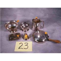 6 silver plate items