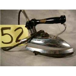 Old Westinghouse electric iron w/cast trivet