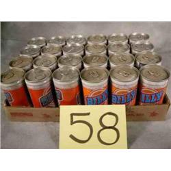24 empty "Billy Beer" cans