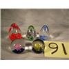 Image 1 : 5 glass paper weights