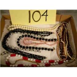 8 Assorted costume necklaces & bracelet