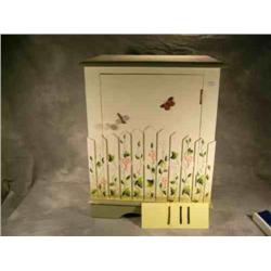 Painted wood cabinet