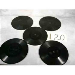 5 double sided Edison records