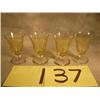 Image 1 : Yellow Depression glass parfaits