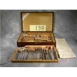 66 pc. Silver plate flatware set