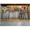 Image 2 : 66 pc. Silver plate flatware set