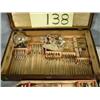 Image 3 : 66 pc. Silver plate flatware set