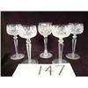 Image 1 : 5 leaded crystal goblets