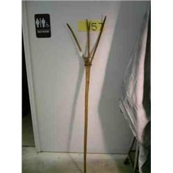 Old wooden hay fork