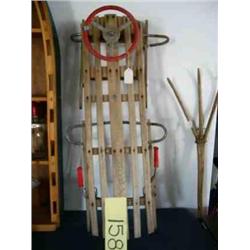 2 Person sled w/steering wheel & brakes