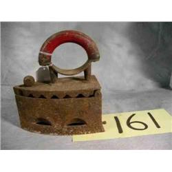 Coal heated clothes iron