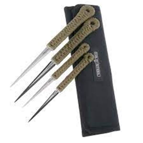 COLD STEEL THROWING SPIKES 2- 2.5" & 2-3.5" W/SH