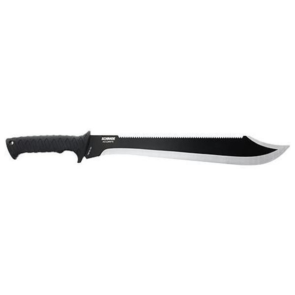 SCHRADE KNIFE DECIMATE SAWBACK MACHETE 14.5" SS/BLACK