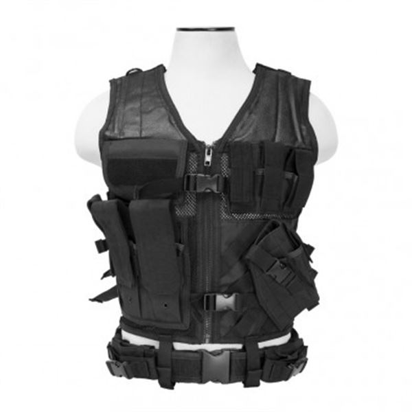 VISM Tactical Vest [MED-2XL] - Black