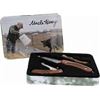 Image 1 : Uncle Henry Pakka Wood 3 Piece Knife Set w/Gift Tin