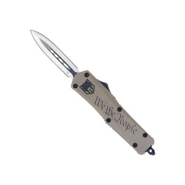 COBRATEC MEDIUM FS3 OTF WE THE PEOPLE 3" DAGGER NON SERRATED