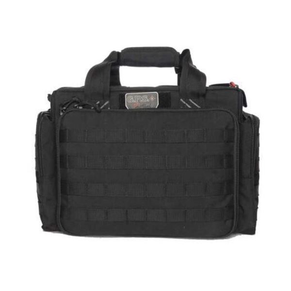 GPS TACTICAL RANGE BAG W/ FOAM CRADLES FOR 5 GUNS BLACK