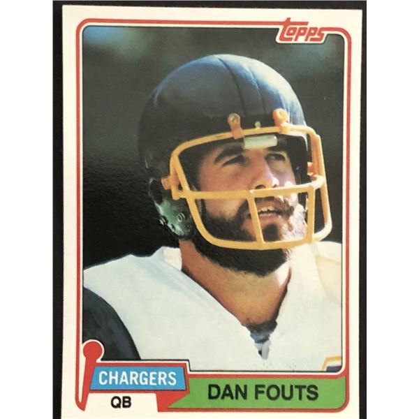 1981 TOPPS Dan Fouts (HOF)