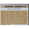 Image 2 : 1963 TOPPS Birdie Tebbetts (HOF)