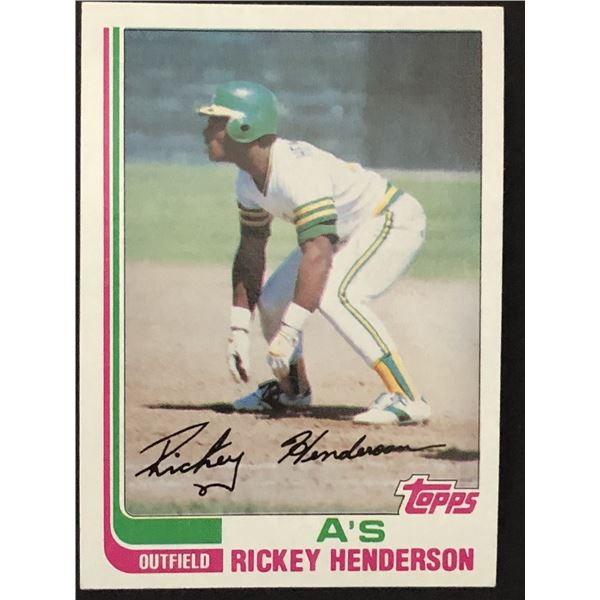 1982 TOPPS Rickey Henderson (HOF)