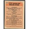 Image 2 : 1983 O-PEE-CHEE Nolan Ryan SP (HOF)