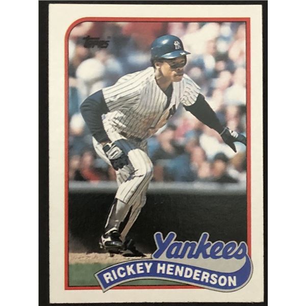 1989 TOPPS Rickey Henderson (HOF)