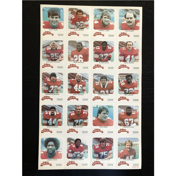 1981 RED ROOSTER Calgary Stampeders (CFL) set
