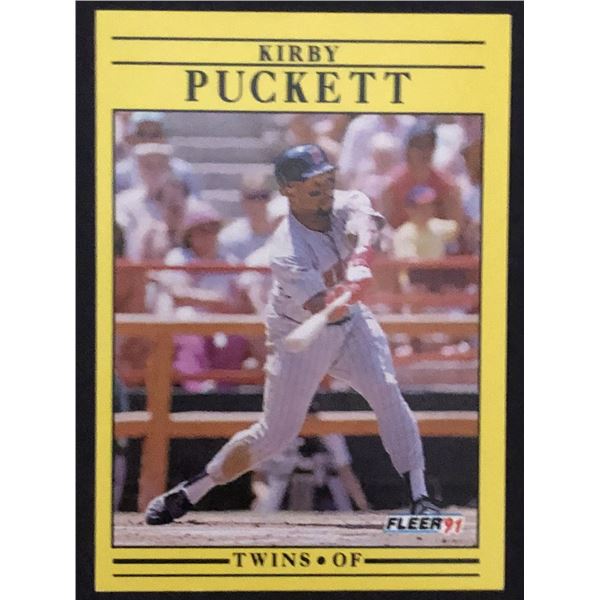 1991 FLEER Kirby Puckett (HOF)