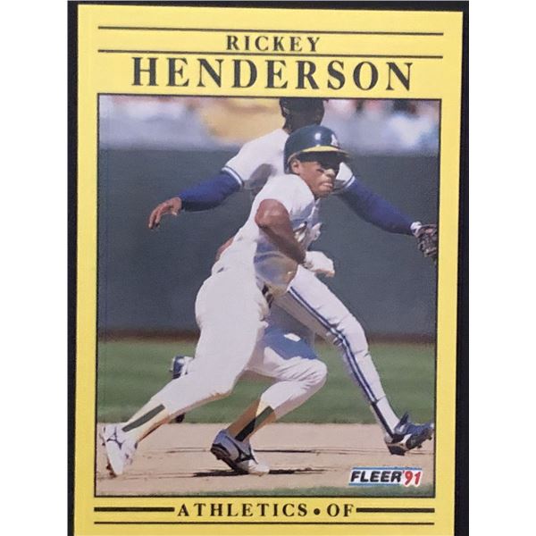 1991 FLEER Rickey Henderson (HOF)