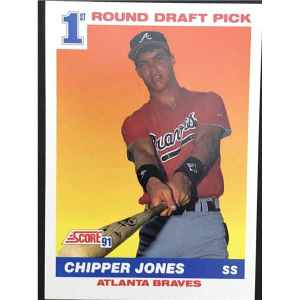 1991 SCORE Chipper Jones (RC) (HOF)