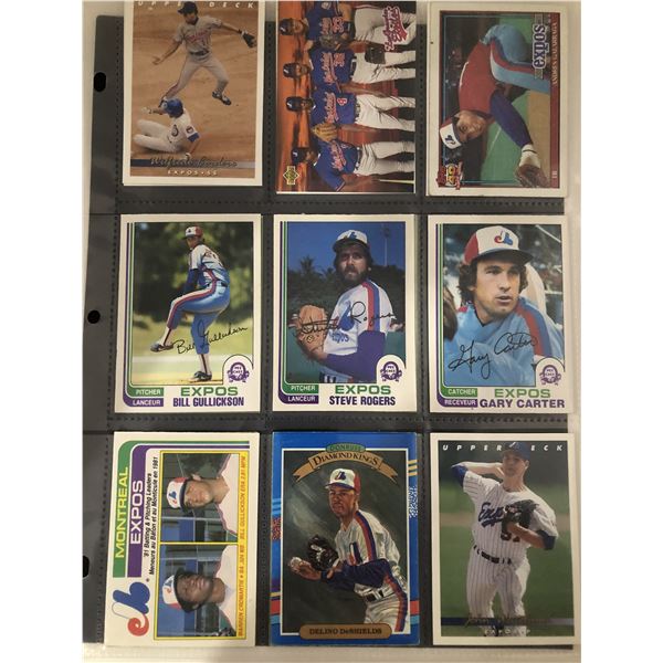 MONTREAL EXPOS collection (20 cards)