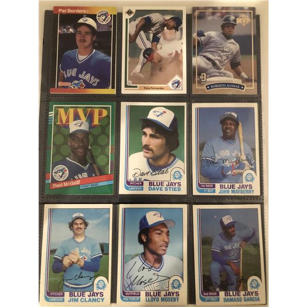 TORONTO BLUE JAYS collection (20 cards)